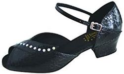 Roch Valley RV Betty Wide Fit Dance Shoes 7 Black