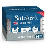 Butcher's Grain Free Adult Wet Dog Food Mixed Variety Pack 24 x 150g Trays