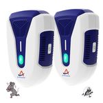 Ultrasonic Plug-in Mouse Repeller for Indoor Use, Human & Pet Safe (2 Pack)