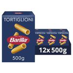 Barilla Pasta Classic Tortiglioni made with durum wheat, Bulk Pack of 12 x 500g