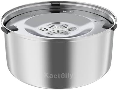 Kactoily 3L Large Capacity Spill Proof Dog Bowl