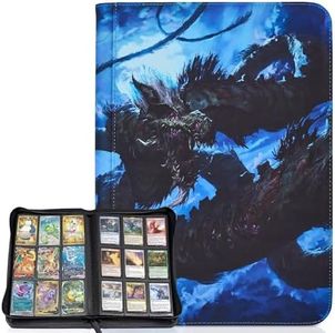 Arcane Fortress MTG Card Binder, 9-Pocket Magic Card Album, Holds 360 Cards, Leather Side -Loading Card Storage Binder, Premium Card Collector Book for TCG Players (Forbidden Ritual)