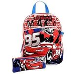 Disney Cars Mini Backpack with Pencil Case - 11 Inch School Bag for Kids