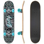 Xootz 31” x 8” Complete Skateboard for Beginners, 9 Ply Maple Deck, Double Kick Standard Board, for Boys and Girls, Multiple Colours