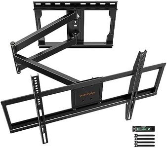 TV Wall Bracket Mount Swivel WHYFONE Long Reach Corner TV Bracket with 838mm Articulated Arm, Tilt Extend Full Motion TV Wall Mount for 32-75 Inch Flat & Curved TVs up to 45kg max. VESA 600x400mm