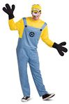 Disguise Deluxe Minion Costume for Adults, Multicolored, XL (42-46)