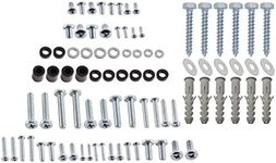 Auline Universal TV Wall Mount Hardware Kit M4 M5 M6 M8 VESA Screws TV Bracket Bolts Washer Spacer for TV Bracket Wall Mounts Including Masonry Wall Fixing Bolts Plugs M8x60mm