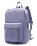 HotStyle 599s Simple Backpack, Classic Bookbag with Multi Pockets, Durable for School & Travel, Lavender