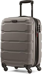 Samsonite Omni Pc Hardside Expandable Luggage, Silver, Carry-On 20-Inch, Omni Pc Hardside Expandable Luggage with Spinner Wheels