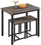 Yaheetech 3 Piece Dining Table Set 