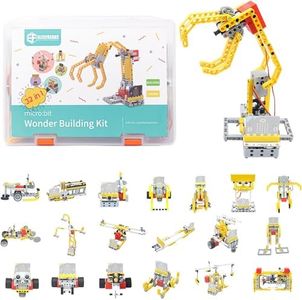 ELECFREAKS microbit 32 in 1 Wonder Building Bricks Coding Kit , Programmable STEM Educational Learning Kit with 400+ Building Blocks / Sensors / Wukong Expansion Board(Without Micro:bit)