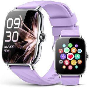 Smart Watches Fitness Tracker for Men Women with Step Counter, Sleep /Calorie Monitor, Pedometer, IP68 Waterproof, 120+ Sports for iPhone Android, 1.91”HD Touchscreen Smartwatch (Casual, Purple, 1.91)