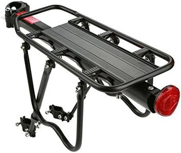 Estante trasero ajustable para bicicleta, asiento de bicicleta de aleación de aluminio, estante de equipaje, soporte trasero universal para bicicleta de montaña, equipo de ciclismo con accesorio para