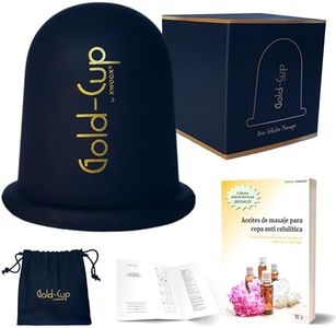 Ventosas Celulitis Gold-Cup - Elimina La Celulitis - Piernas Reafirmantes Glúteos Caderas - Masajeador Anticelulitico De Vacío Profesional