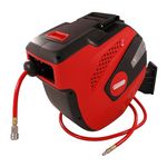 Neilsen CT4209 30m Automatic Air Hose Reel | Durable Polypropylene Case with 32m PVC Mesh Hose | Working Pressure : 250 psi | with Hose Stop and Retractor