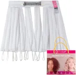 Octocurl Heatless Curls Headband - Hair Curlers to Sleep In - Heatless Curlers for Medium Length Hair (Microfiber - White)