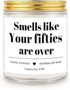 Homsolver 60th Birthday Gifts for Women Men, 9OZ Lavender Scent 60th Birthday Candles with 50+ Hours Burn Time, Unique Handmade 60th Birthday Decorations for Her, Men, Friend, Sister, Wife, Husband