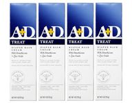 A+D Diaper Rash Cream, Dimethicone Zinc Oxide Cream, 4 oz (113 g) (Pack of 4)