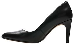 Clarks Women's Laina Rae Closed Toe Pumps, Black Black Leather, 5 UK