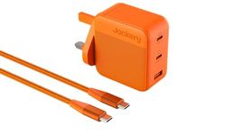 Jackery 102W GaN 3-Port Fast Charger, Dual 100W USB-C & 18W USB-A Ports, Quick Charging with PD3.0, PPS, QC4.0, Compatible Explorer 100Plus/240V2/300Plus