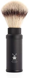 MÜHLE Travel Shaving Brush (Silvertip Fibre, Black)
