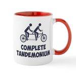 CafePress Tandem Bike Complete Tandemonium Mugs 11 oz (325 ml) Ceramic Coffee Mug