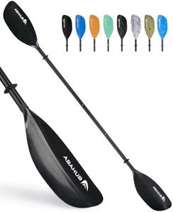 Abahub Adjustable Kayak Paddle 210-230 cm/82.6-90.5 Inches Floating Kayaking Oars Boating Oars Canoeing Oars Black