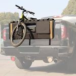 Trumgeta 62" Heavy-Duty Truck Tailgate Bike Pad for Mountain Bikes, BMX, Ebikes & More | Truck Tailgate Cover with Reflective Strips & Tool Pockets | Fits Full-Size Trucks, Carries 5 Bikes