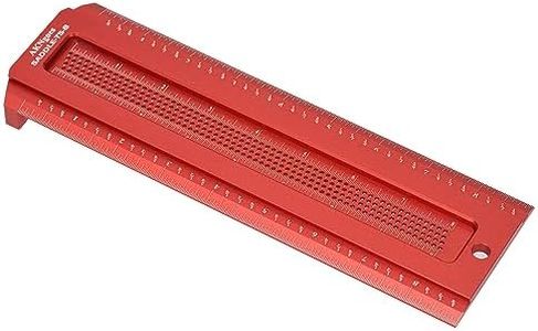 AKNgoes Woodworking Scriber Saddle T-Square Ruler 8in, for Carpenter Work, Layout and Measuring Tools
