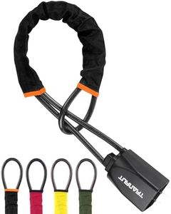 Turnart Steering Wheel Lock Universal Fit Most Vehicles with Seat Belt Buckles Sturdy Lock for Car Truck SUV Van Security with 3 Keys (Black)