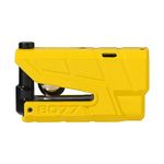 ABUS Brake disc lock GRANIT Detecto XPlus 8077 - Motorcycle lock with alarm and XPlus cylinder - ABUS security level 18 - Yellow