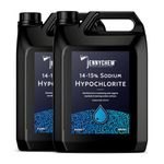 Jennychem Sodium Hypochlorite Solution 14-15%, Powerful Swimming Pool Chlorine, Patio Cleaner, Transform Your Outdoor Space (10L)