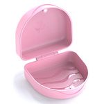 ARGOMAX Aligner Case, Retainer Case, Braces box, 1 Piece Orthodontic box, PINK.