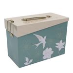 Tin Storage Box Great as a seed box Garden Gifts, sewing kit craft organiser, snack box Tin or Lunch box. Neatly store small bits & bobs. Great women men, nan mum gifts & for someone special.