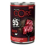 Wellness CORE 95% Beef & Broccoli, Wet Dog Food, Grain Free Wet Dog Food, High Meat Content, Beef & Broccoli, 6 X 400 G