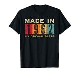 Made in 1962 60th Bday 60 Years old All Original Parts T-Shirt