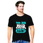 Hangout Hub Men's Round Neck T-shirt Tere Jaisa Yaar Kahan (Black;XX-Large (44) ;) Pack of 1 T-shirt