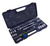 Amtech I0150 Socket Set, 52-Piece Mechanics Tool Kit, Strong Chrome Plated Steel Plus Handy Storage Case