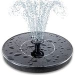 DRUMSTONE (SPECIAL DEAL with 15 YEARS WARRANTY) Solar Bird Bath Fountain Pump, Upgrade 1.4W Solar Fountain with Nozzle, Free Standing Floating Solar Powered Water Fountain Pump Garden,Pool, ck1