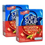 Batchelor's Cup a Soup with croutons 4 Sachets - Tomato & Vegetable - 2 Pack, 2 X 104 g