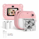 Camlet Instant Print Camera 48MP | Photo & Video, Creative Game for Kids Mini LED Digital 1080P HD Display | Long Lasting Battery Life, Ideal Gift for Birthday, Boys & Girls (3 Rolls)