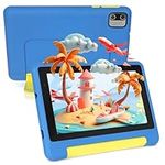 Freeski Kids Tablet 7 inch, Android 13 Tablet for Kids, 8GB RAM+64GB ROM (Expand to 128GB), Parental Control, Kids Software Pre-Installed, Dual Camera, Android Learning Tablet with Proof Case (Blue)