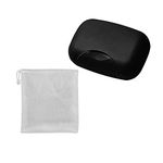 Vonpri Soap Box Holder, Soap Dish Soap Saver Case Container for Bathroom Camping Gym 1 Pack (Without Bag Black)