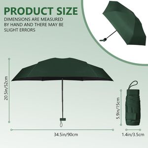 Aolso Mini Travel Umbrella – Compact, Green