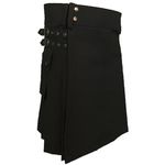 UT Kilts "The Standard Utility Kilt, Modern Kilt, Men's Kilt, Black, 46