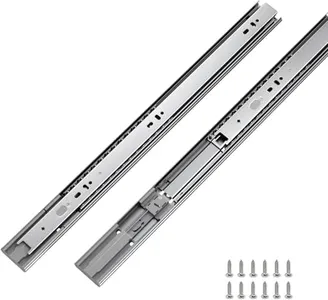 LONTAN 10 Pairs Soft Close Drawer Slides 24 Inch Drawer Guides 3 Fold Full Extension Ball Bearing Heavy Duty Drawer Slides, 100LB Capacity