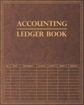 Accounting Ledger Book: Elegant Bookkeeping Record Book/ Ledger Book for Small Businesses | Preview Design | antique brown