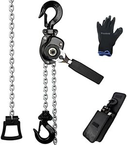Treedeng Manual Lever Hoist Come Along 1/4 Ton 10FT Lift G80 Chain for Lifting Pulling Building Warehouse Automotive