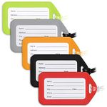 MIFFLIN Luggage Tags (Variety, 50 PK), Bag Tag for Baggage, Suitcase Tags Bulk