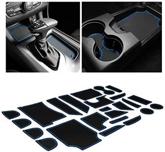 CupHolderHero fits Dodge Charger and fits Chrysler 300 Accessories 2015-2023 Premium Custom Interior Non-Slip Anti Dust Cup Holder Inserts, Center Console Liner Mats, Door Pocket 26pc Set (Blue Trim)